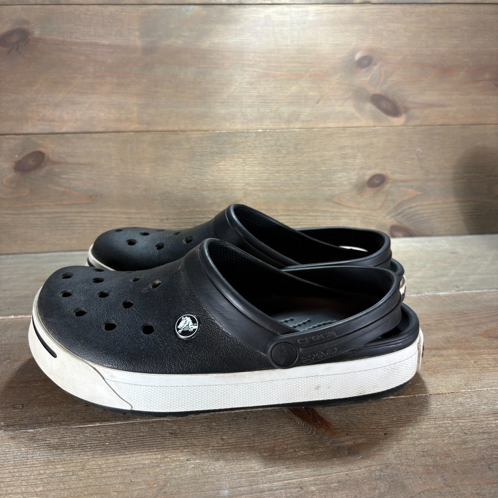 Crocs Crocband II Womens size 8 shoes Black Slip On Waterproof clogs sandals